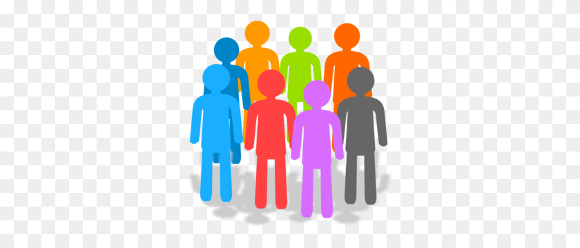 300x300 People Gathering Clipart Group With Items - People Around The World Clipart