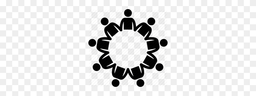 260x256 People Holding Hands Circle Clipart - Volunteer Clipart