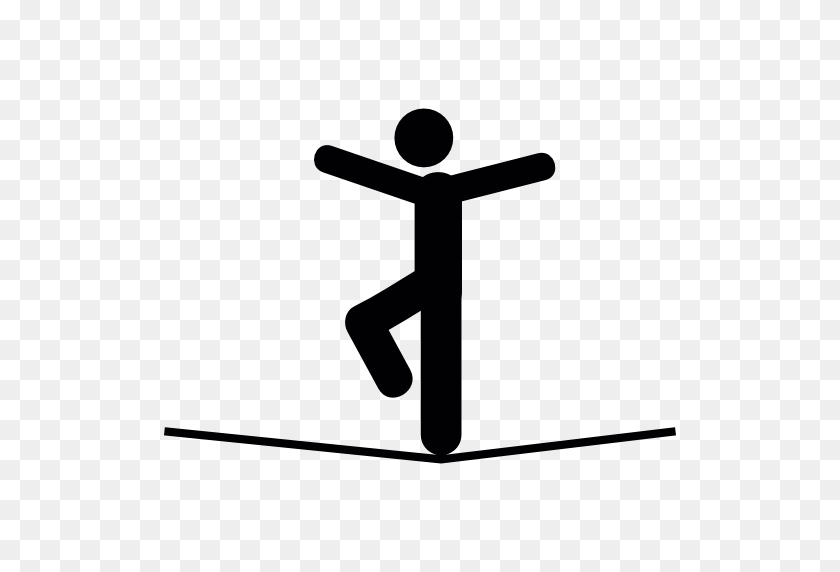512x512 People Icon - Tightrope Clipart
