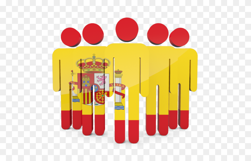 640x480 People Icon Illustration Of Flag Of Spain - Spanish Flag PNG