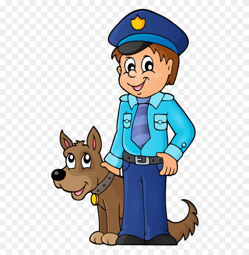 500x800 People, Illustration, Individual, Person, People Clipart - Police Dog Clipart