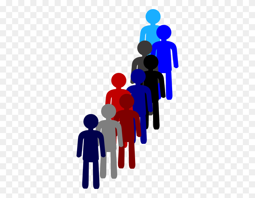 336x595 People In A Line Clip Art - People PNG