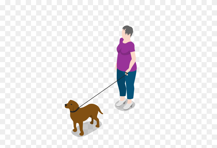 384x512 People, Person, Woman, Walking, Dog Icon Free Of City Basic - Person Walking PNG