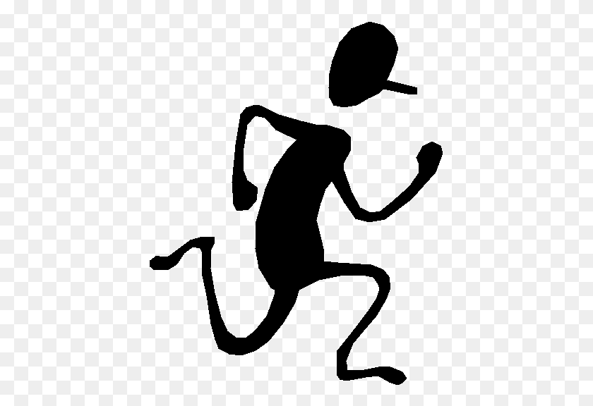 415x516 People Running Away Clipart - Running Feet Clipart