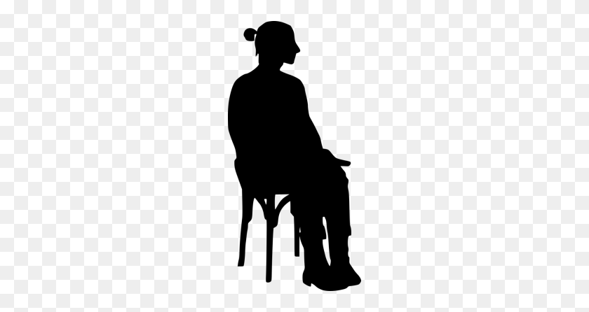190x386 People Sitting On Chairs Png Good Chair Sitting Lumbar Lower Back - People Sitting Silhouette PNG