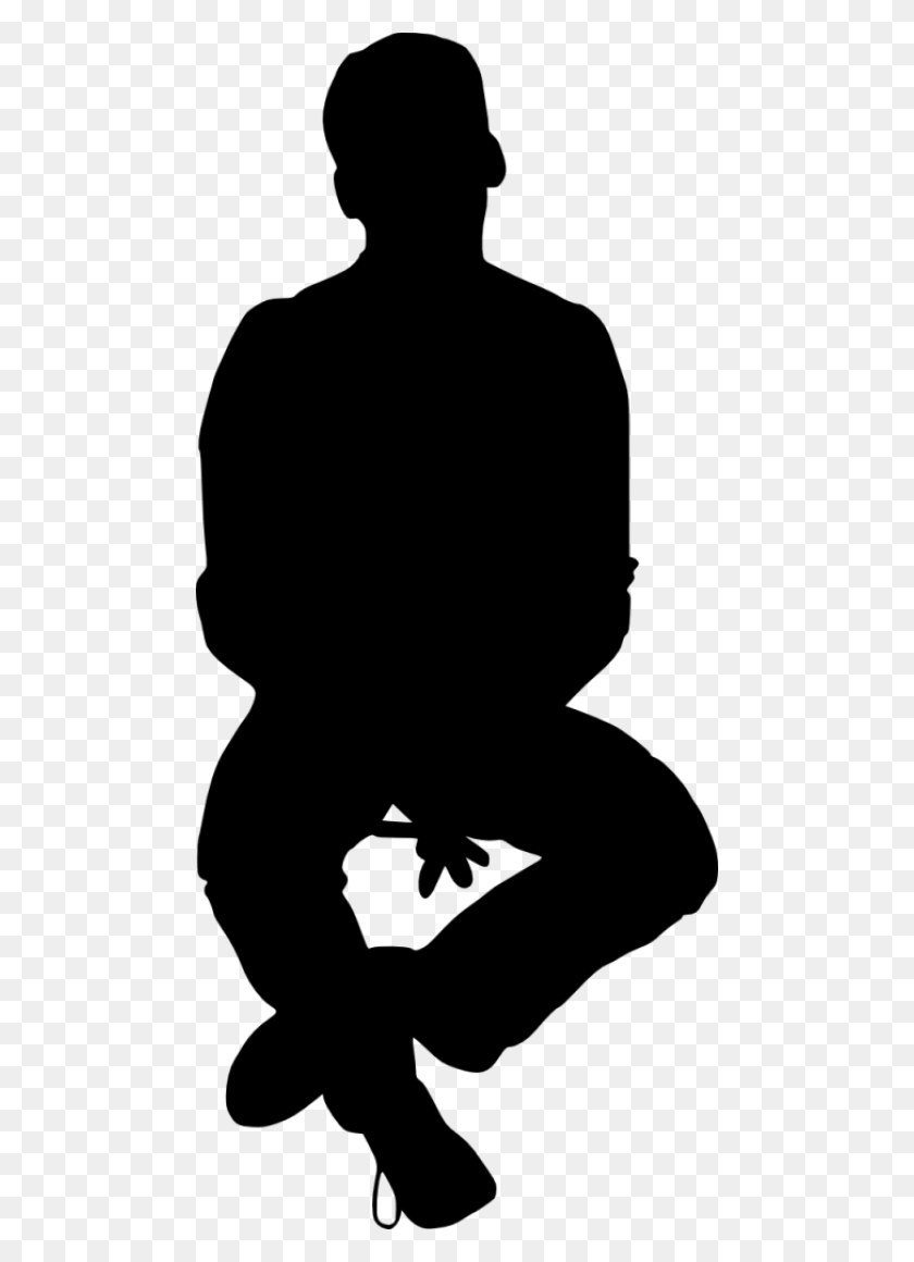 480x1100 People Sitting Silhouette Png - People PNG Silhouette