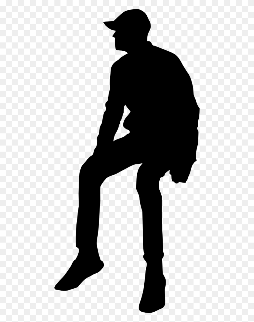 480x1002 People Sitting Silhouette Png - Human PNG