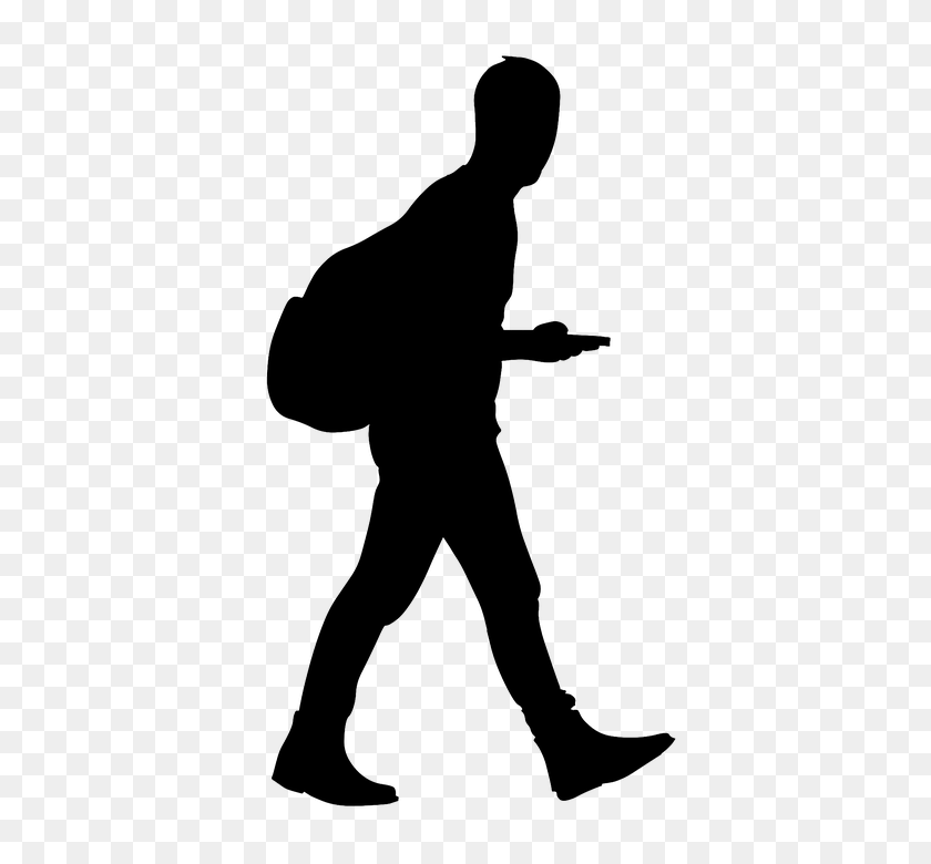 720x720 People Walking Silhouettes Png Png Image - People Walking PNG