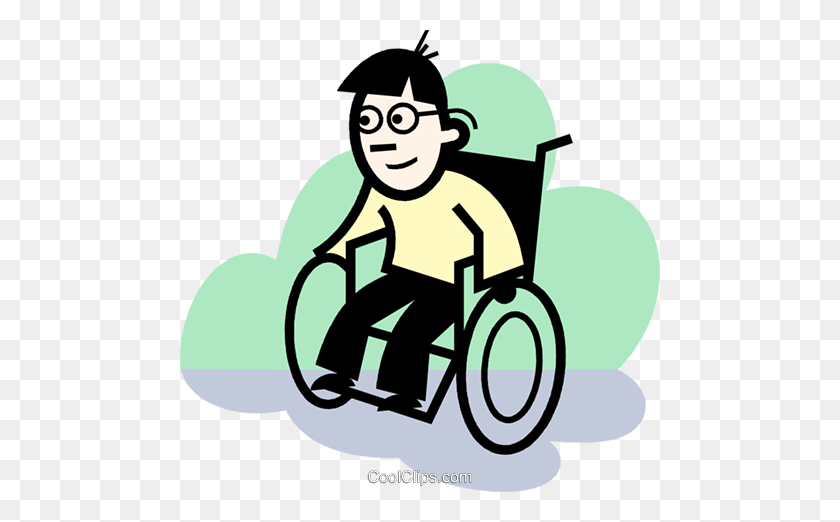 480x462 People With Disabilities Royalty Free Vector Clip Art Illustration - Disability Clipart