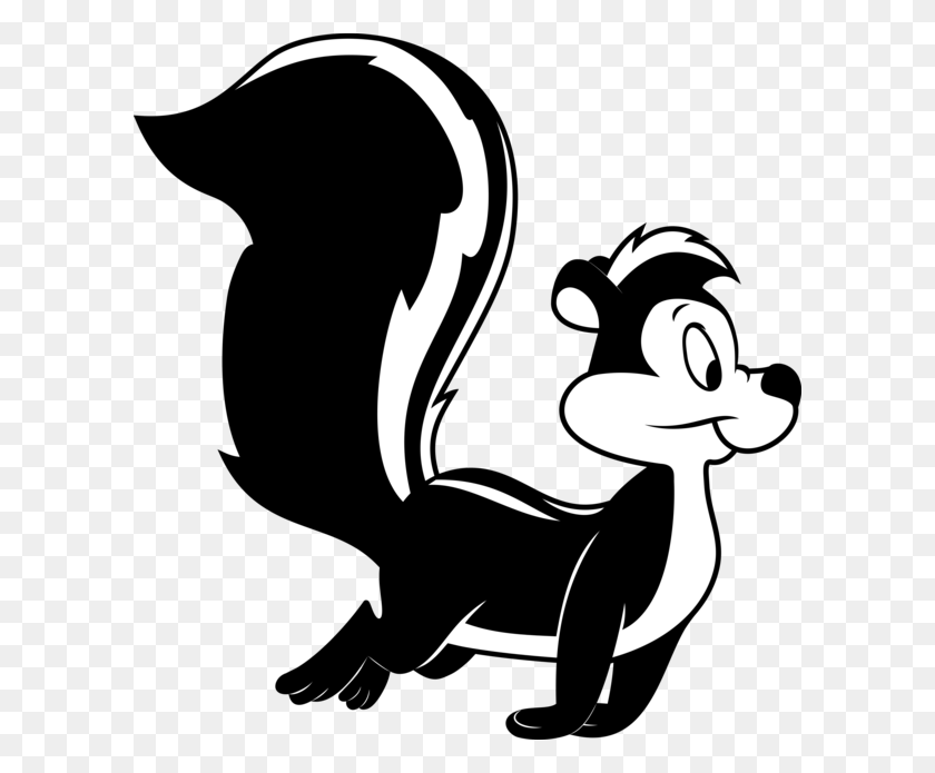 600x635 Pepe Lew Pew Clipart Clip Art Images - Skunk Clipart Black And White