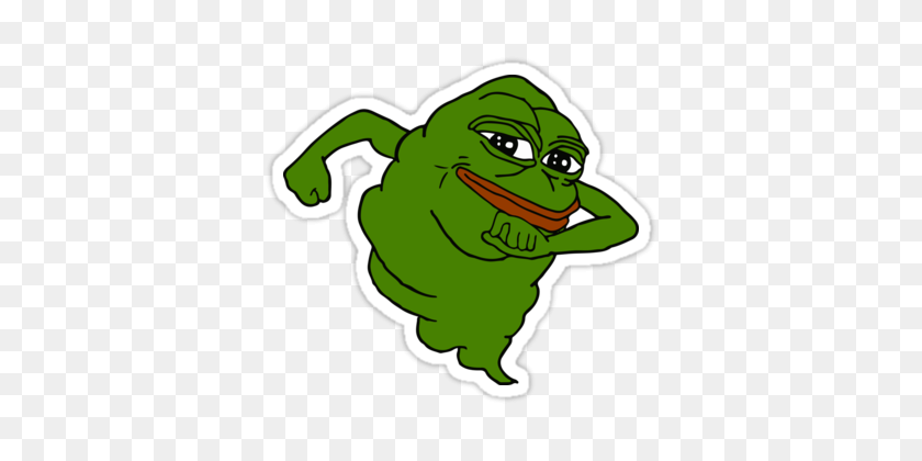 375x360 Pepe The Slimer Pepe Stickers Canvas Prints - Slimer PNG