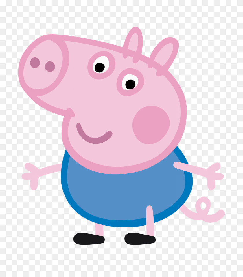 1386x1600 Peppa Pig Cumpleaños - Piglet Png