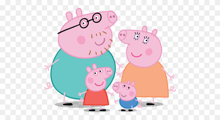 504x399 Peppa Pig Personajes - Muddy Pig Clipart