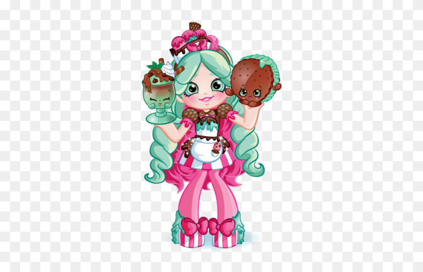 558x480 Peppamint Shopkins Doll Picture - Doll PNG