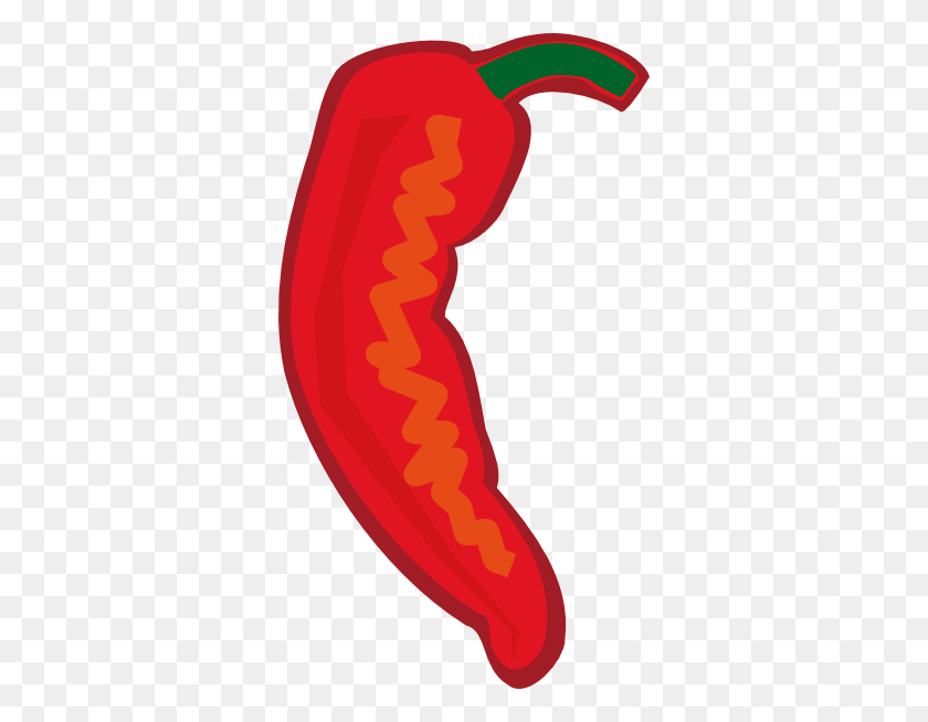 336x594 Pepper Clipart Single Vegetable - Hot Pepper Clip Art