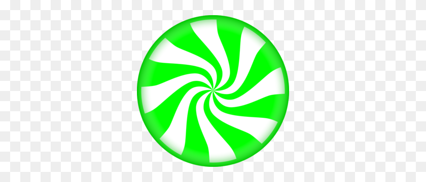 300x300 Peppermint Candy Clipart - Clip Art Green Swirls