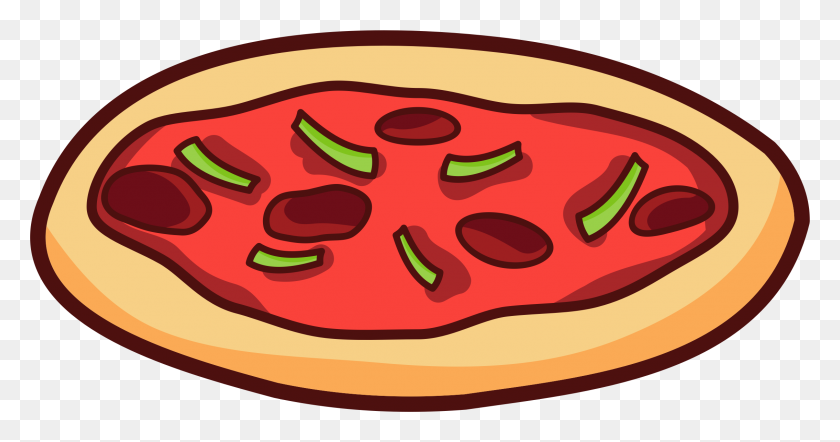 2270x1114 Pepperoni Pizza Icons Png - Pizza PNG