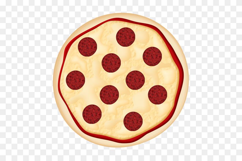 500x500 Pepperoni Pizza Italian Clipart Kitchen Clipart - Pizza Clipart Images
