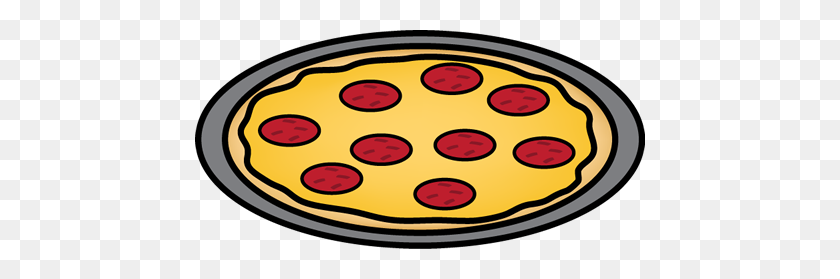 450x219 Pepperoni Pizza On A Pan Clip Art - Pepperoni Pizza Clipart