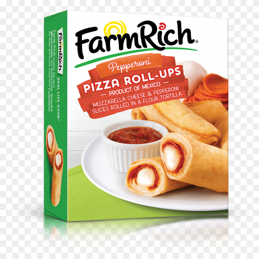 800x800 Pepperoni Pizza Roll Up Whipped Garlic Butter Dip Farm Rich - Egg Roll PNG