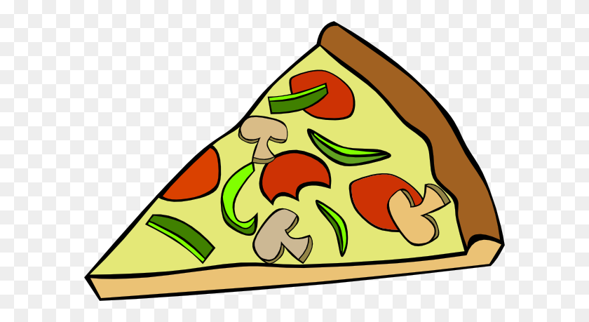 600x399 Pepperoni Pizza Slice Clip Art - Slice Of Pizza PNG