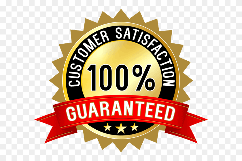 604x500 Percent Customer Satisfaction Guarantee - 100 Satisfaction Guarantee PNG