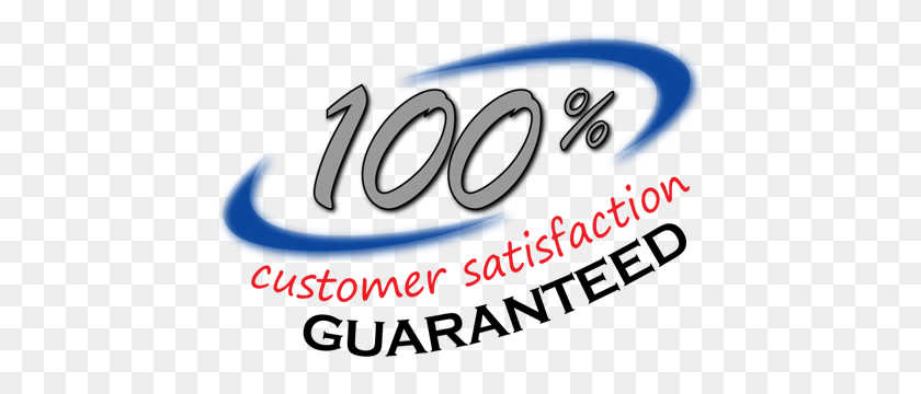 450x300 Percent Guaranteed - 100 Satisfaction Guarantee PNG