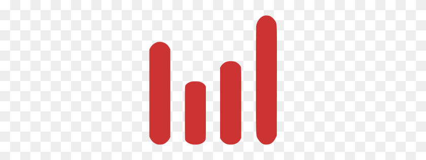 256x256 Persian Red Bar Chart Icon - Red Bar PNG