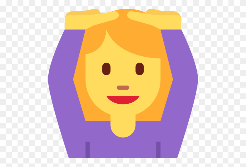 512x512 Лицо, Показывающее Ок Emoji - Девушка Emoji Clipart