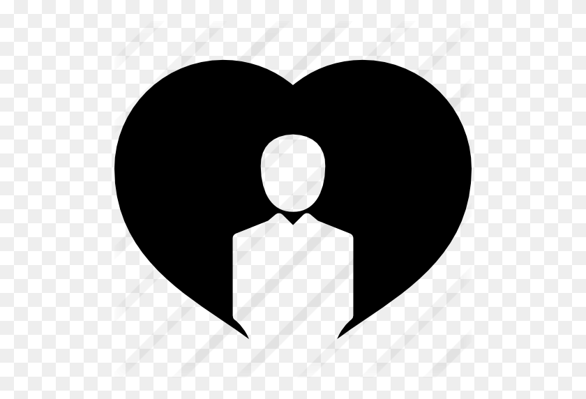 512x512 Person Inside A Heart - Person Icon PNG