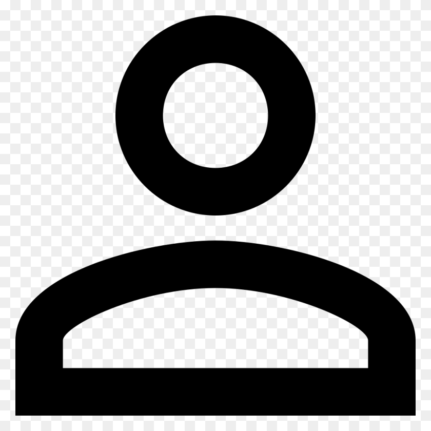 980x980 Person Outline Png Icon Free Download - Person Outline PNG