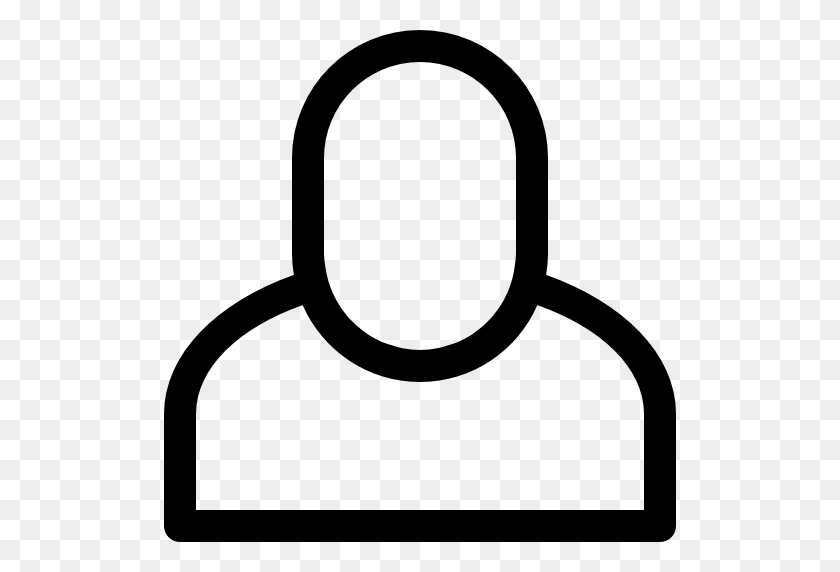 512x512 Person Outline Symbol - Person Outline PNG