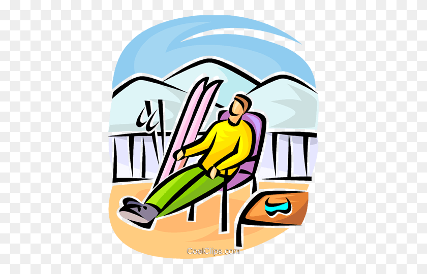 415x480 Person Relaxing - Resort Clipart