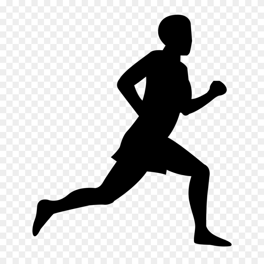 1200x1200 Person Running Clipart - Running Late Clipart