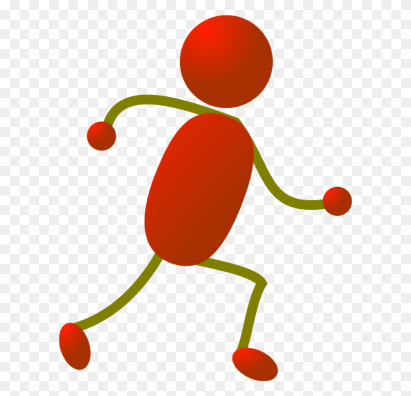 600x750 Person Running Clipart - Crazy Person Clipart
