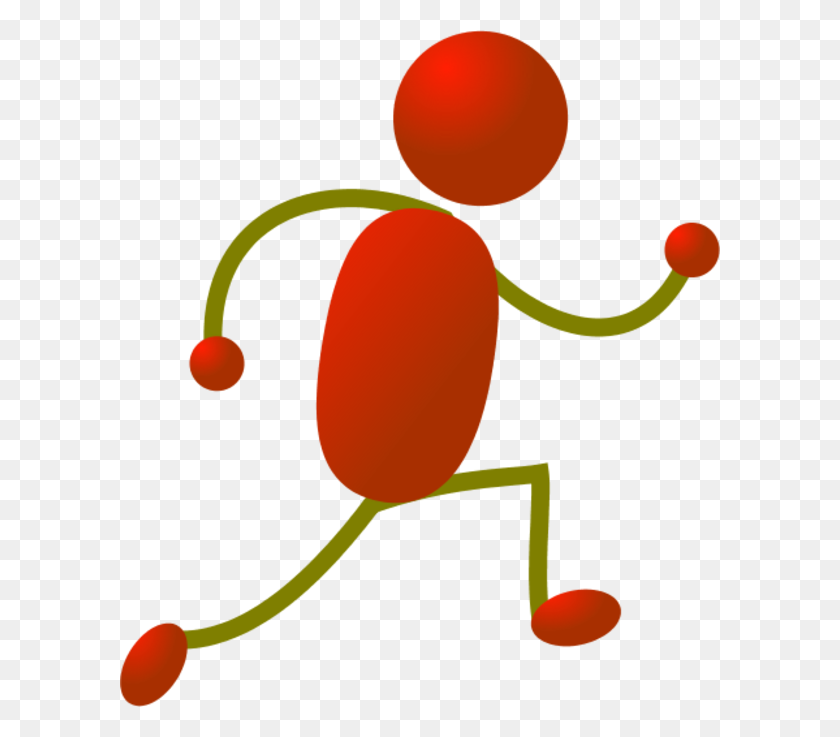 600x677 Person Running Clipart - Individual Clipart
