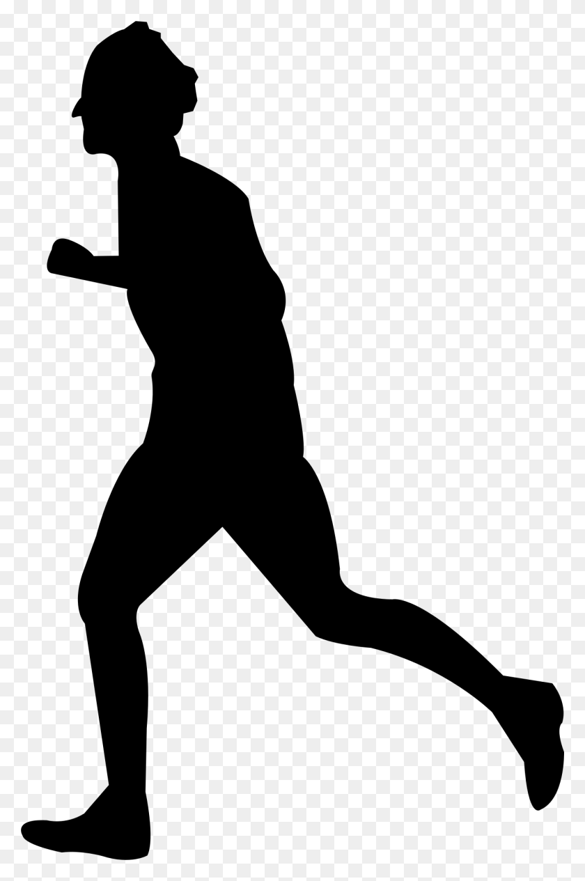 1276x1972 Person Running Clipart Man Running - Person Silhouette PNG