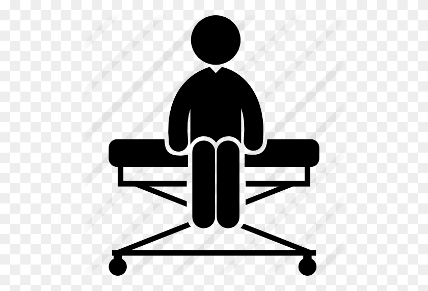 512x512 Person Sitting On A Medical Stretcher - Sitting Person PNG