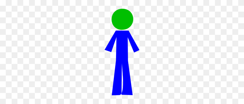 120x298 Person Stick Blue Green Png, Clip Art For Web - Stick Person PNG