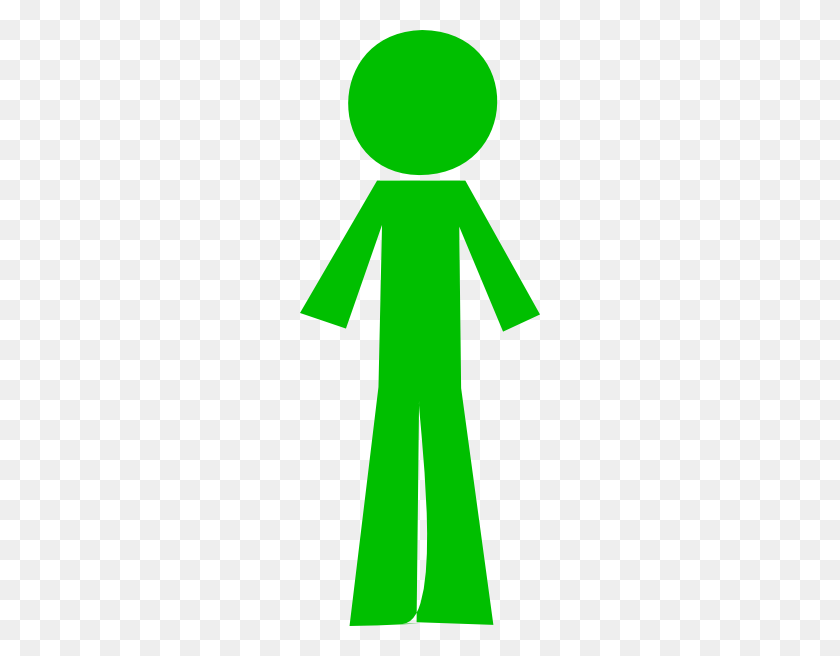 240x596 Person Stick Green Png Large Size - Stick Person PNG