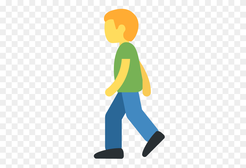 512x512 Person Walking Emoji - Walking Person PNG