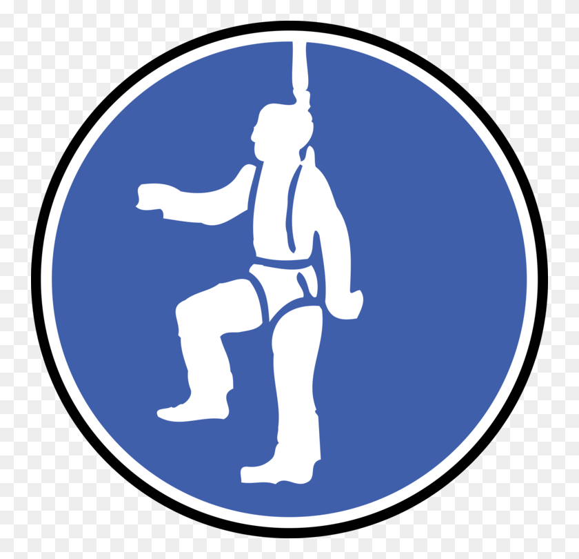 750x750 Personal Protective Equipment Safety Harness Symbol Fall - Safety Clipart Free