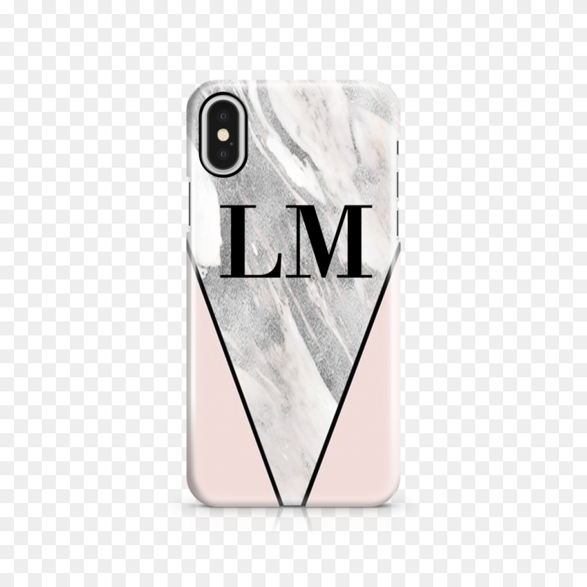 1024x1024 Personalised Pink X Castello Marble Contrast Iphone X Case - Iphone X PNG Transparent