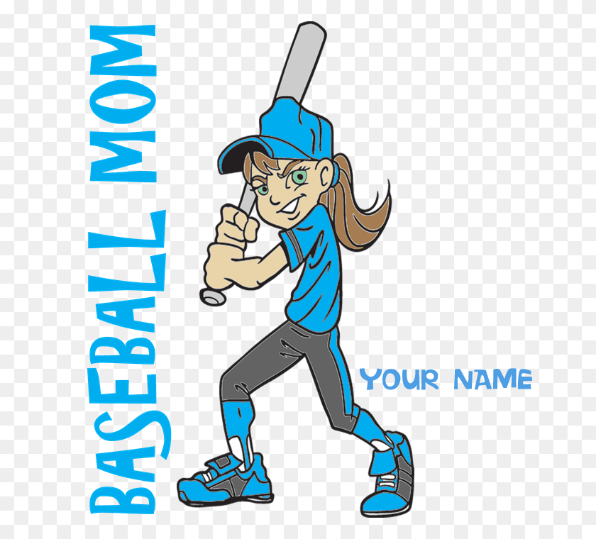 700x700 Personalized Baseball Mom Neck Tie - Baseball Mom Clip Art