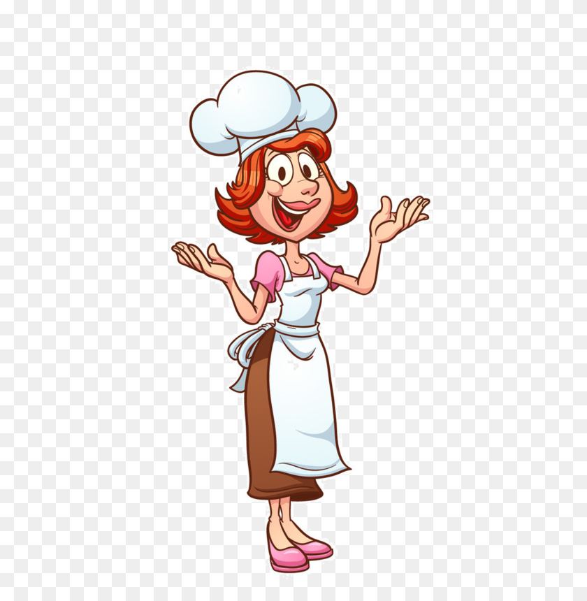 561x800 Personnages, Illustration, Individu, Personne, Gens Cartoon - Mom Cooking Clipart