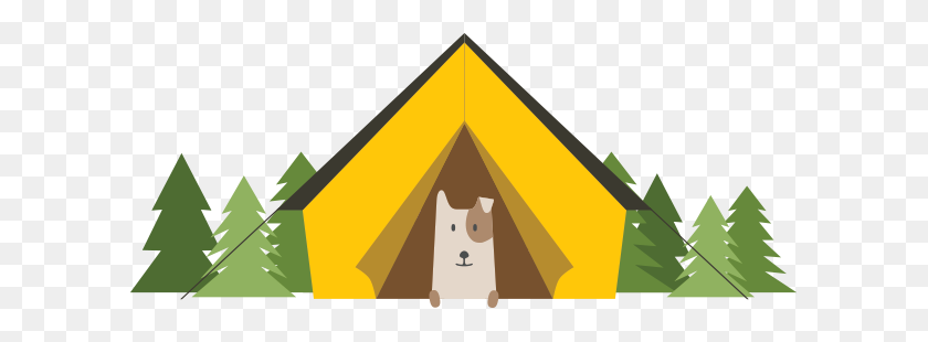 603x250 Pet Camp Dog Boarding, Doggie Daycare, Training San Francisco - Clipart Campground