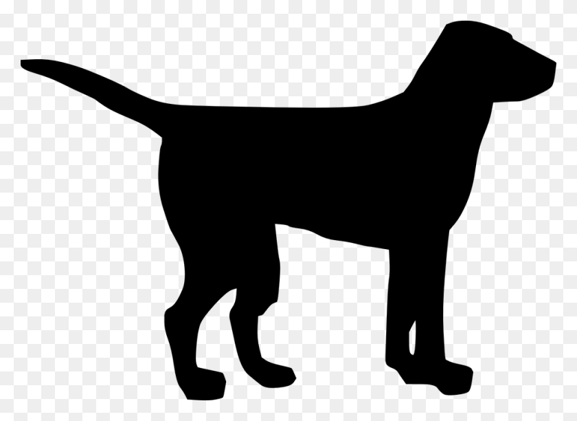 960x680 Собака Хвост - Щенок Клипарт Черный И Белый