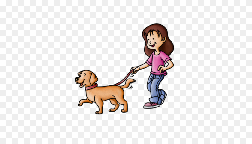 420x420 Pet Clipart Dog Walking - Dog Leash Clipart