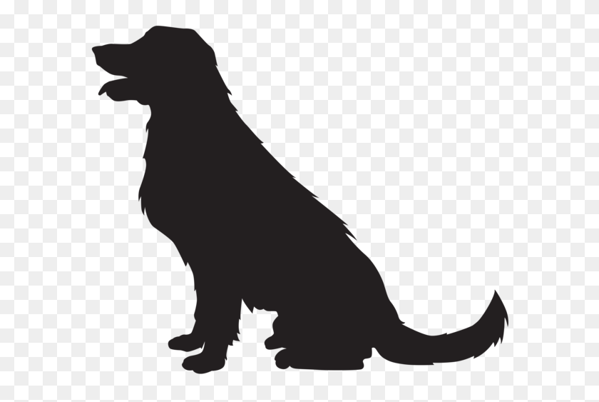 600x503 Pet For Friend Dog Silhouette, Clip - Paint Can Clipart