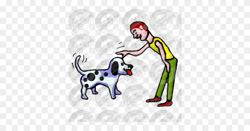 380x380 Картинка Для Домашних Животных Для Использования В Классе - Клипарт Собаки-Терапевта